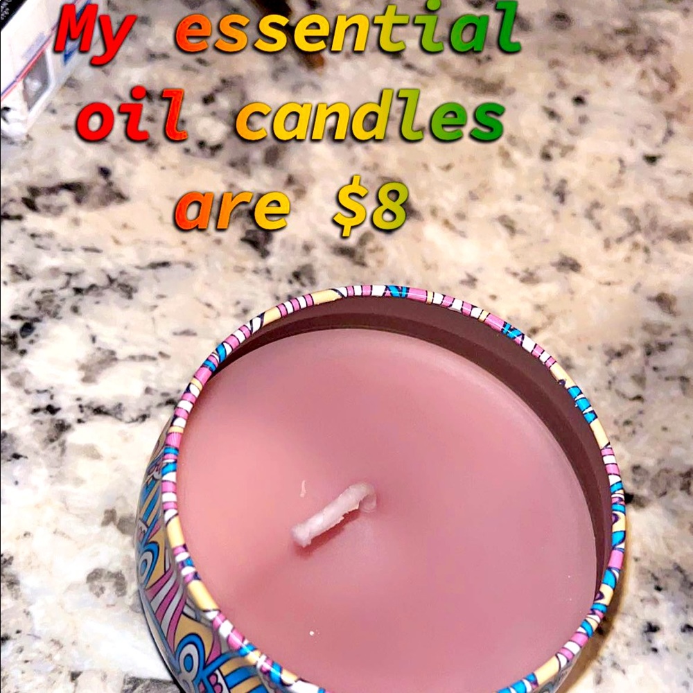 Essential oil homemade candles
